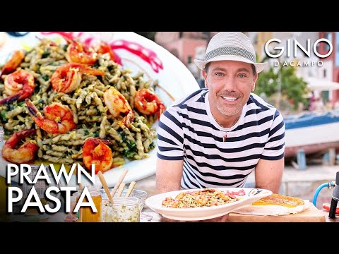 Gino's Nostalgic Pesto Pasta with Prawns Recipe! | Gino D'Acampo