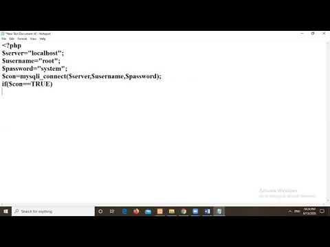 Connecting to MySQL Database using PHP