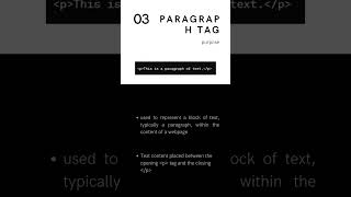 What is paragraph tag  || Part-6 || #html #html5 #htmltutorial #coding #htmlcss