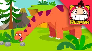 Apatosaurus! | Dino Rescue Team | 4K cartoon | REDMON