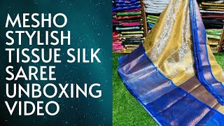 Mesho Tissue Saree||Mesho Sarees || Mesho Haul || Chandukrish Volgs