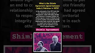 What is the Shimla Agreement signed between India & Pakistan in 1972 #shimla #agreement #shorts