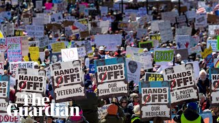 Anti-Trump protests get under way across the US