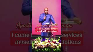I came for miracle services myself with expectations - Apostle Joshua Selman