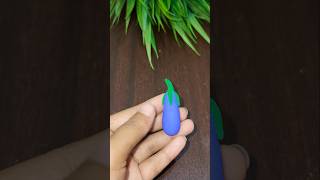 How To Make Clay Brinjal #diy #clayart #brinjal #artcraft #ytshorts #viralvideo