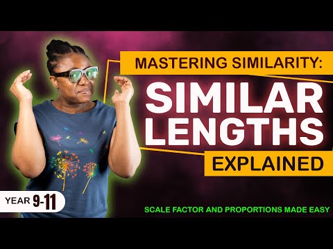 MASTERING SIMILAR LENGTHS USING SCALE FACTORS/ Geometry made simple Math Tutorial