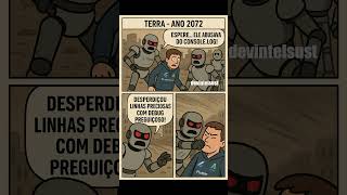 😂 Usou console log demais? Em 2072, isso vira crime! 🤖💻 #IAconsciente