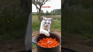 Animal cooking video😻🐱|animal funny video|cat cooking video|YouTube short video|ytshort