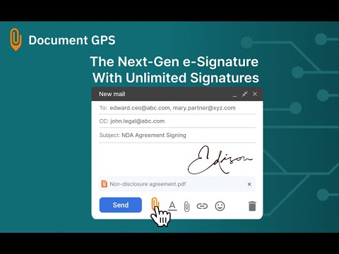 The next-generation e-signature experience has finally arrived at Document GPS!