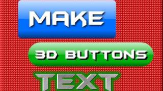 How To Make 3D Buttons & Text! CoolText.com