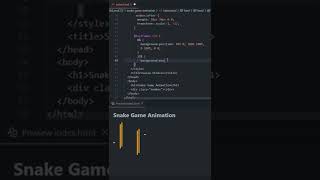 Snake Game Animation HTML and CSS tutorial for beginners 2022 #shorts #coding #codingforbiginners