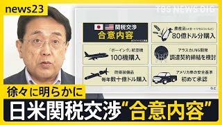 「防衛装備品」「ボーイング100機」購入 日米関税交渉“合意内容”が明らかに　一方「トランプ大統領が不満なら25％に戻す」とベッセント財務長官が警告【news23】｜TBS NEWS DIG