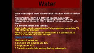 CHAPTER 27 man and his Environment (Topic introduction and Energy resources ) AFNS 2nd year Biology