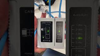 Testing the patch cable and Keystone Jack
