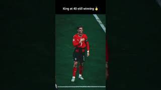 King is still winning at 40 #goaldriven #football #winning #ronaldo #mindset