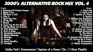 2000's Alternative Rock Mix #4 - 1 Hour Playlist - Linkin Park, Evanescence, Etc. 🔥
