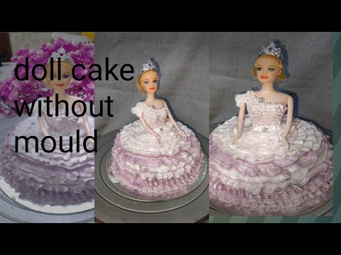 doll cake without mould|bina mould k doll cake kaise banega#dollcake #dollcakedecoration