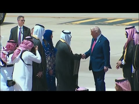 President Donald Trump makes first trip overseas after returning to office