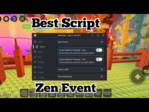 [🧘] GAG Best Script Zen Event, Auto Collect, Auto Submit Fruits