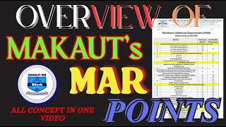 MAKAUT || CONCEPT OF MAR POINTS || #makaut #makautmarpoints #marpoints #maractivity