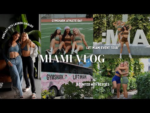 Miami Vlog: Podcast with Lauren Giraldo, Gymshark Athlete Day, Adapt Animal Haul, BTS Vlog