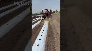Mulching paper laying machine 9960559565 #mulching #tractor #viral #trending #tto actorvide# #farmin