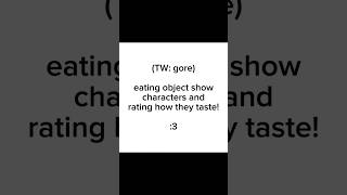 (reupload) eating osc characters and rating how they taste | #shorts #osc #food