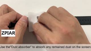 ZPIAR Apple Watch Series 7/8 Tempered Glass Screen Protector Installation Video
