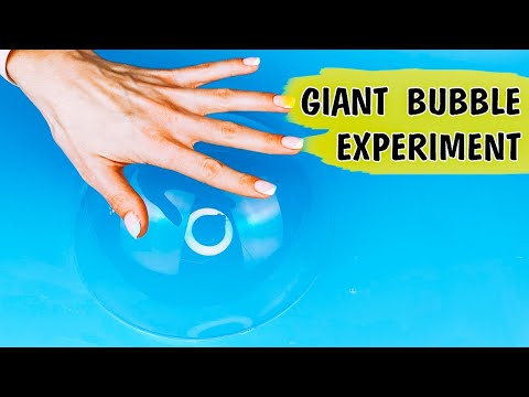 Giant bubble science experiment