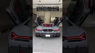 Revuelto vs SVJ with Gintani exhaust cold start 🔊🔊 #billionaire