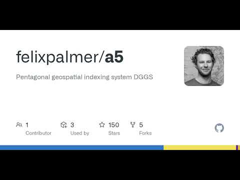 GitHub - felixpalmer/a5: Pentagonal geospatial indexing system DGGS