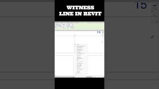 WITNESS LINES  IN REVIT #revitdesign #revitbim #buildinginformationmodeling #architecture #autocad
