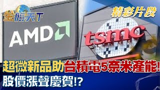 超微新品神助攻台積電5奈米產能！股價漲聲慶賀！？ │ @tvbsmoney 20221107