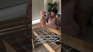 Montessori Indoor Gym for Toddlers. Christmas gift ideas. Black Friday #montessoritoys #pikler