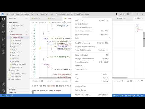 React CRUD using PHP API and MySQL Database | Part:4