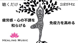 【癒しBGM】心の安定｜疲労感・心の不調を和らげ免疫力を高める｜高次と繋がる｜285Hz｜心を落ち着かせる｜ソルフェジオ周波数