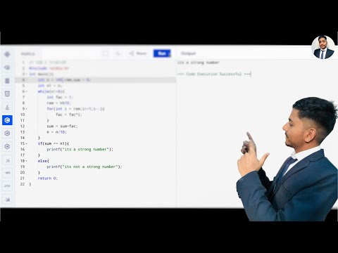 write the C program to check Strong number 🚀C - PROGRAMMING🚀
