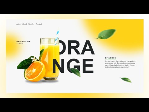 How to make a beautiful website using only HTML and CSS | Juice website design | Fast Coder