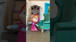 Behind You 👀 Masha and the Bear Original Short - Stop Motion Video for Kids