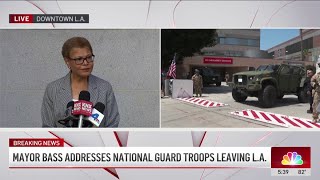 ‘Important victory.' Mayor Bass reacts to National Guard troops' withdrawal