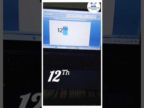 12th type in ms word 12th कैसे लिखे ms word में #computer #msword #microsoftoffice #ytshorts