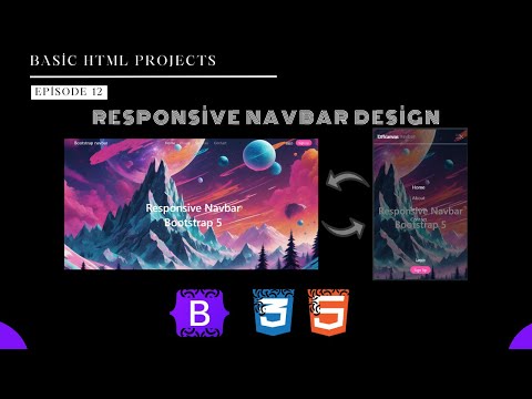 How to Make a Responsive Navbar Design with Bootstrap5 #bootstrap #bootstrap5 #html #css #javascript