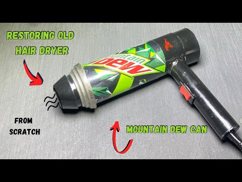 How To Make a Powerful Hair Dryer At Home | Using Mountain Dew Can | Easy and Cheap