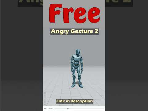 Angry Gesture 2. Free Mixamo animation for Daz Studio's Genesis 9