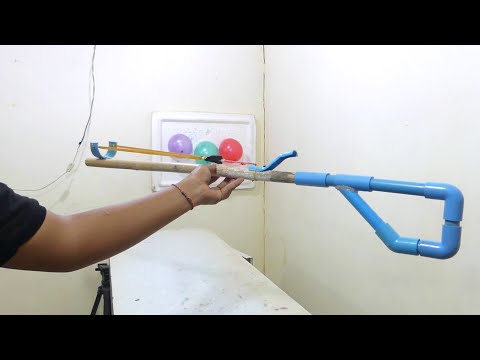 How to Make Bamboo Gun Crossbow Shooting | DIY Building
