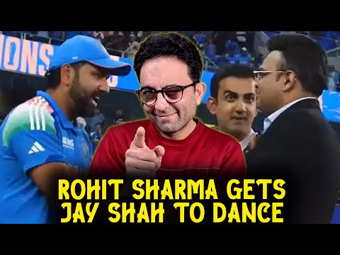 Rohit Sharma forces ICC Chairman Jay Shah to dance wildly after India's CT 2025 win 🕺🏆