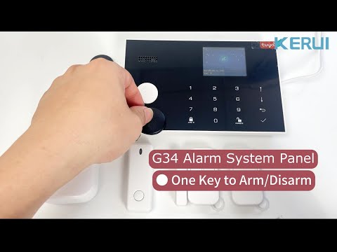 G34 Alarm system panel add remote controls & detectors & RFID tags