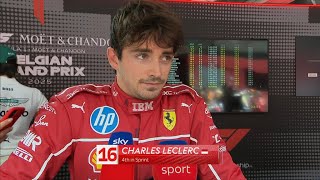 Charles Leclerc: We’re Far from Fighting Red Bull or McLaren | Post Sprint Interview | Belgian GP