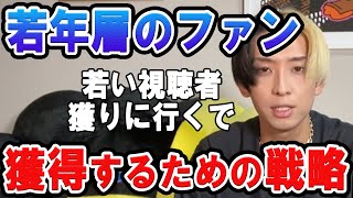 【ヒカル】若い視聴者を獲得するための戦略「生き残るためにこれからは若者のファンを獲っていく」