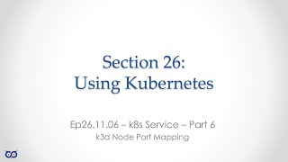 ep26.11.6 - k8s Service - Service Types - k3d NodePort - Part 6